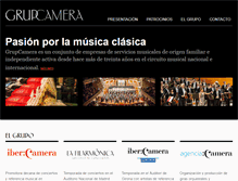 Tablet Screenshot of grupcamera.com